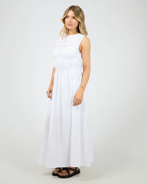 All About Eve - Lou Lou Tie Maxi Dress - White - Image 4