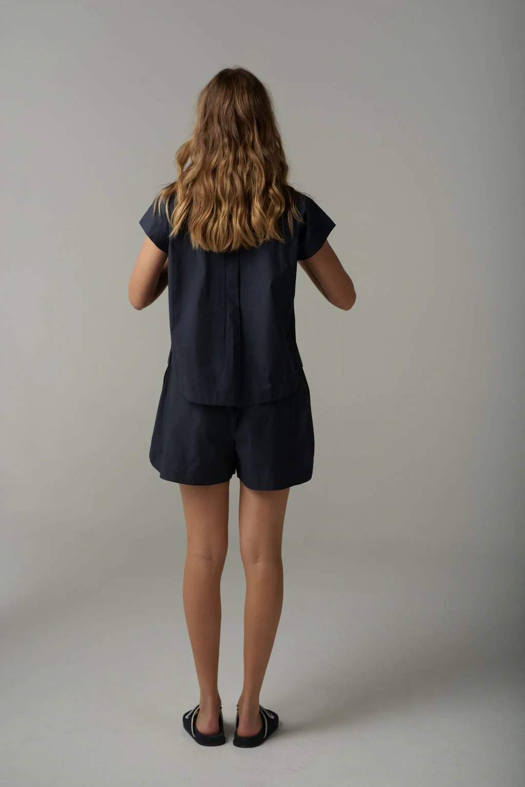 Cloth + Paper + Scissors - Pull On Shorts - Parisian Navy - Image 3
