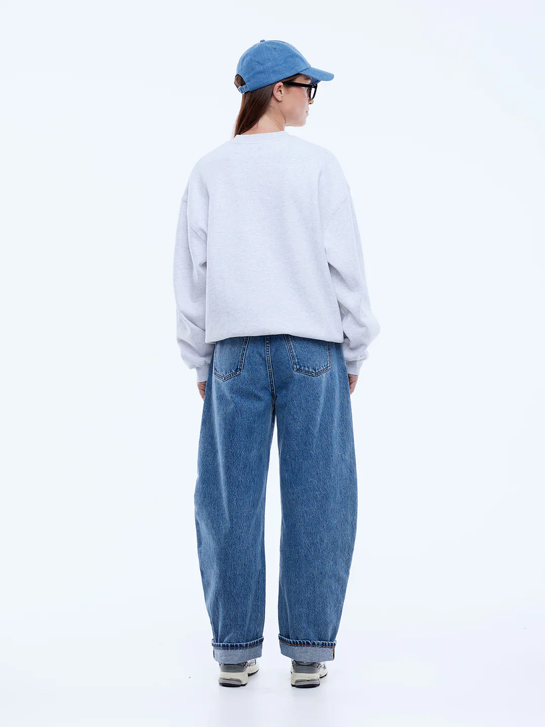 Ena Pelly - PELLY COLLEGIATE SWEATSHIRT - WHITE MARLE - Image 4