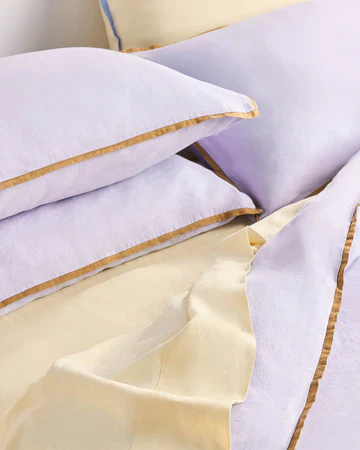 Hommey - Linen Flat Sheet - Butter - King - Image 3