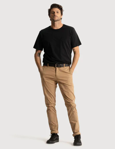 Mr Simple - Maxwell Slim Chino - Khaki - Image 4