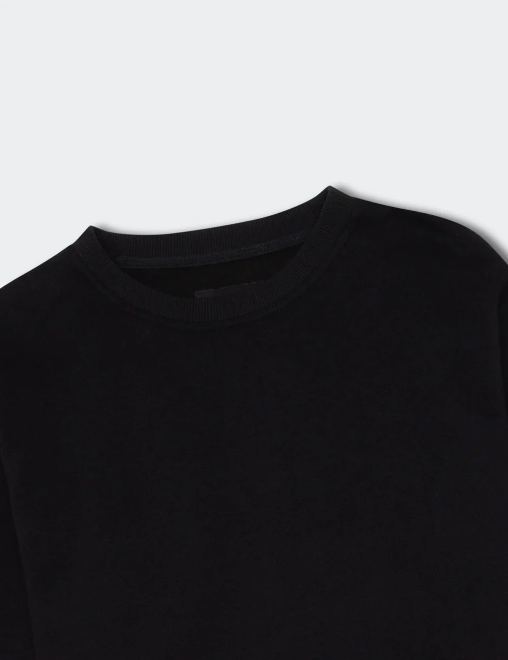 Mr Simple - Simple Fleece Crew - Black - Image 5