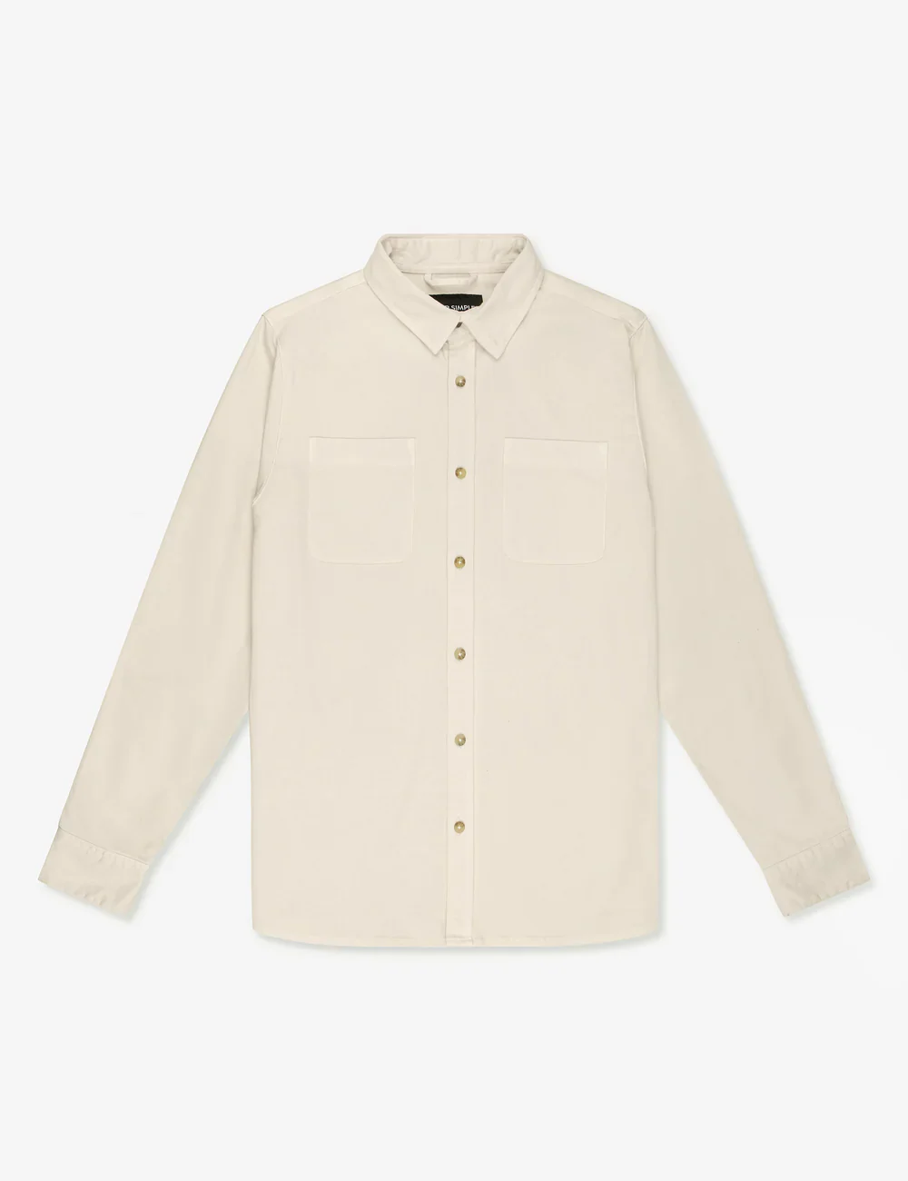 Mr Simple - York Long Sleeve Shirt - Natural - Image 5
