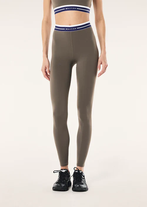P.E Nation - Avant Full Length Leggings in Major Brown - Image 3