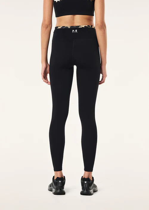 P.E Nation - Vita Full Length Legging - Black/Leopard - Image 3