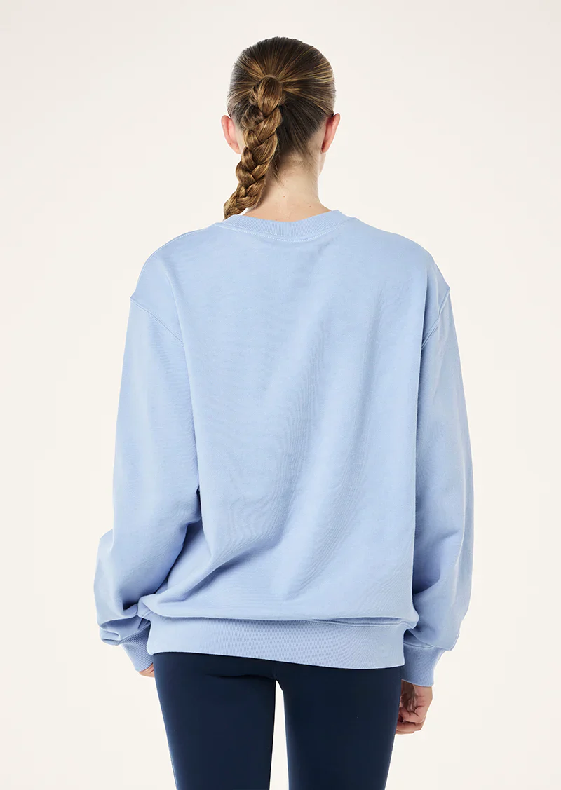 P.E Nation - Heads Up Boucle Sweat - Dusty Blue - Image 4