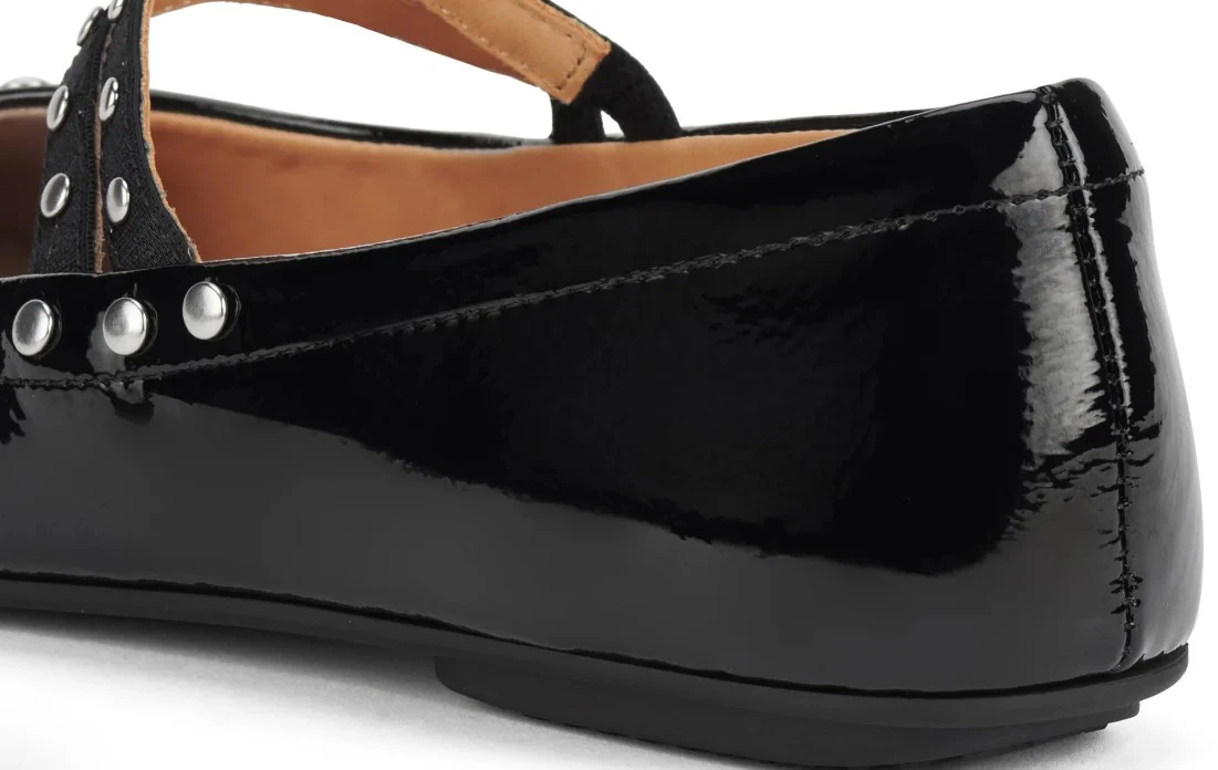 Rollie - Ballet MJ Square Toe Stud - Black Patent - Image 3