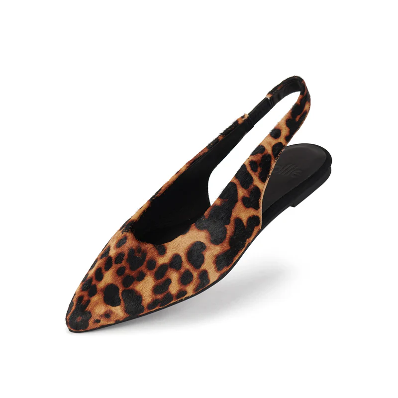 Rollie - Pointed Slingback - Dark Camel Leopard - Image 3