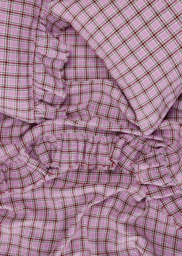 Society of Wanderers - Marmelatta Check Flat Sheet - King - Image 3