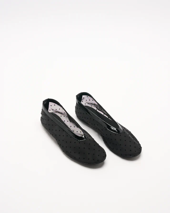 Walnut - Zurich Ballet Shoe - Black Spot - Image 3